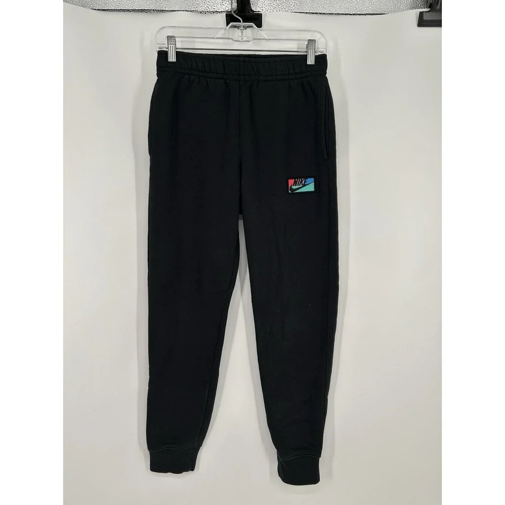Nike Sportswear Club Fleece Tapered Joggers Sweatpants Logo‎ Patch FB8437-010 SM